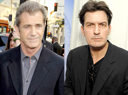 Mel Gibson, Charlie Sheen Mel Gibson, Charlie Sheen